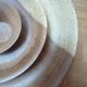 Plateau artisanal en bois tourné