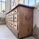Meuble de métier 1950 en pin