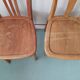 Pair of wooden bistro chairs