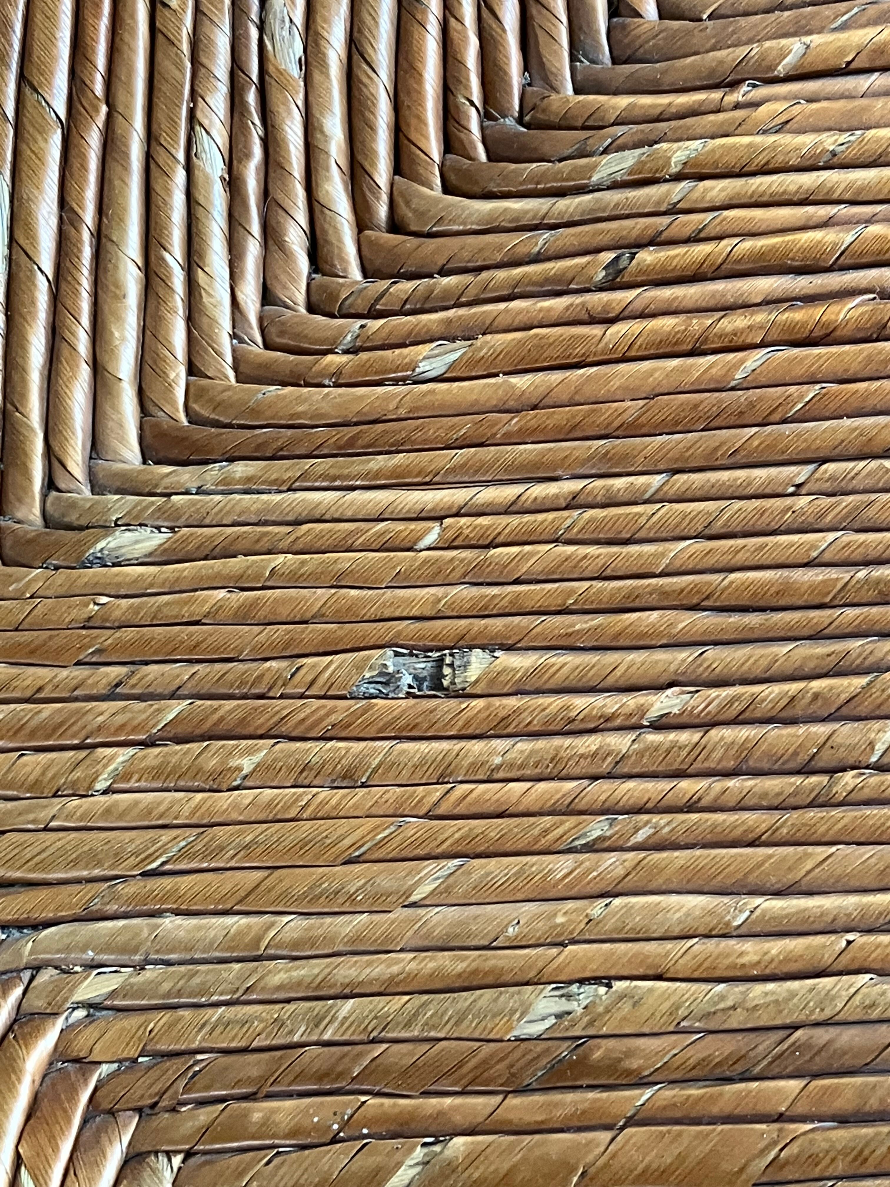 Armchair country paillé XIXth