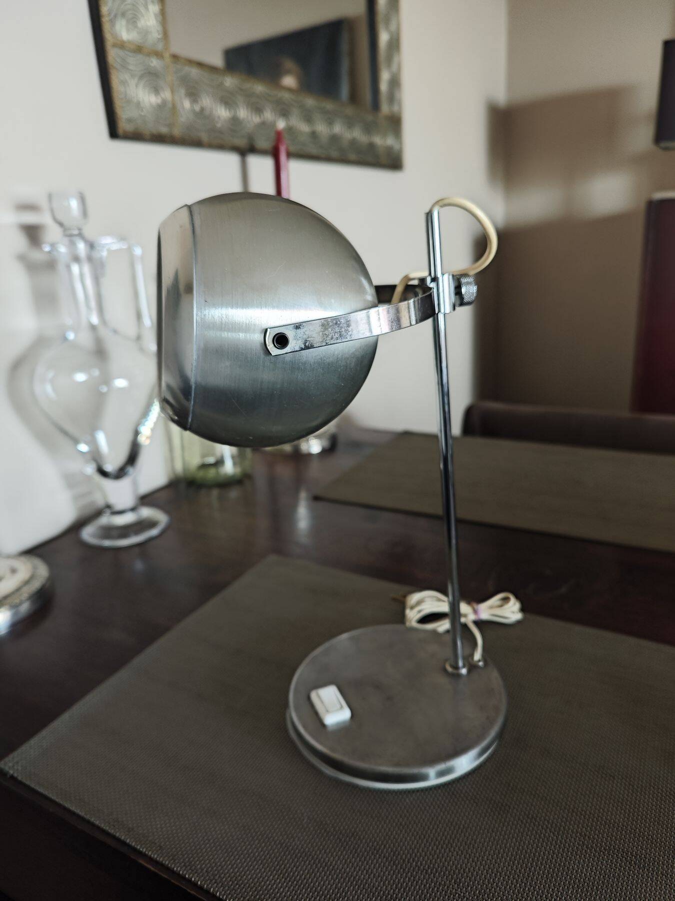 Vintage Eyeball Lamp - Aluminor - 1970s