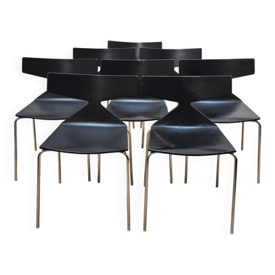 Suite de 8 chaises de salle à manger Saya, Arper