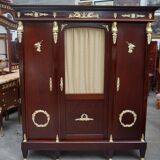 Empire-style mahogany bookcase