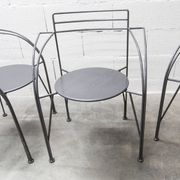 Set of 6 "Silver Moon" armchairs by Pascal Mourgue 1985