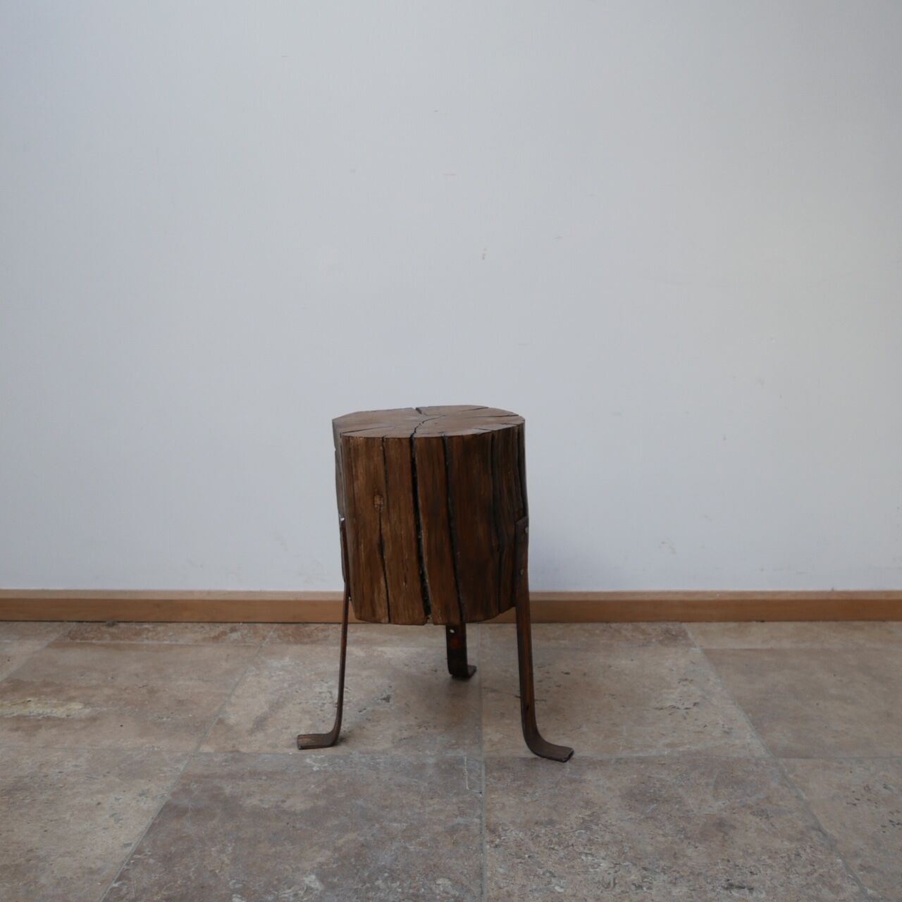 Mid-Century English Stump Side Table