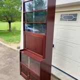 Vintage bar desk library display cabinet secretary with floors