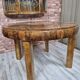Authentic Art Deco Burl Walnut Round Extending Dining Table 1930s