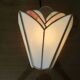 Pair of white and pink glass paste wall lights, Italy, Art Deco style