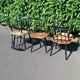 5 chaises Asko Finlande scandinave années 60
