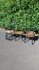 5 chaises Asko Finlande scandinave années 60