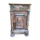 Old grey patinated bedside