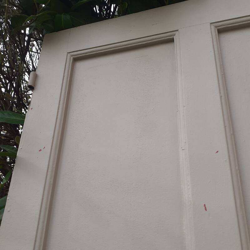 Old exterior entrance door solid H225xW86cm solid wood