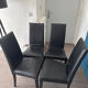 4 leather chairs by Cinna