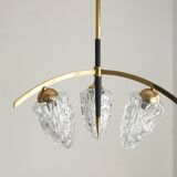 Suspension Spoutnik en laiton, années 1950