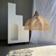 Rattan pendant lamp in the shape of a flower