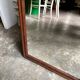 Rectangular mirror in dark wood