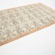 Tapis en laine et coton à décor floral