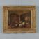 Old painting signed Jeno Chemendy, monk, 19th Century