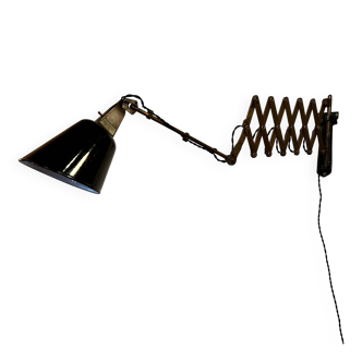 Rare English "Walligraph" accordion lamp, "Radialite" model, 1930s