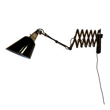 Rare English "Walligraph" accordion lamp, "Radialite" model, 1930s