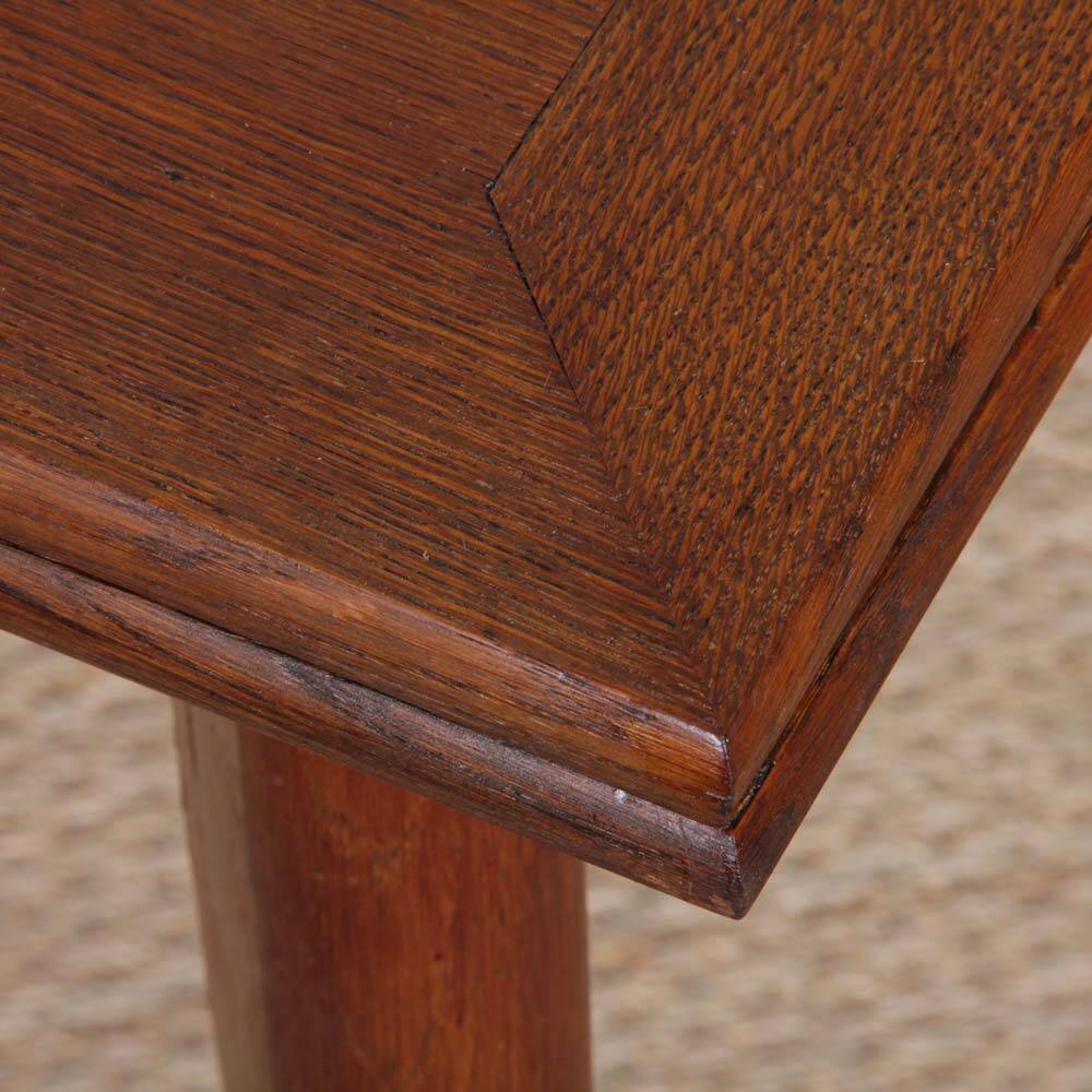 Extendable oak dining table from the 1950s