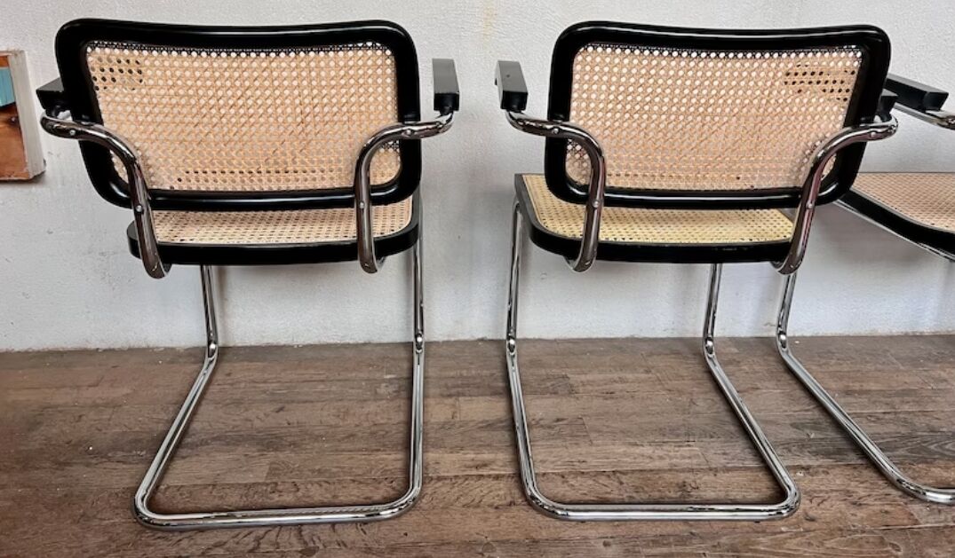 Pair of Cesca armchairs by Marcel breuer