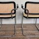 Pair of Cesca armchairs by Marcel breuer