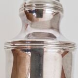 Silver-plated metal sugar shaker, sugar bowl