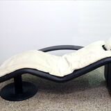 Chaise longue on wheels, Italian production, 1980s