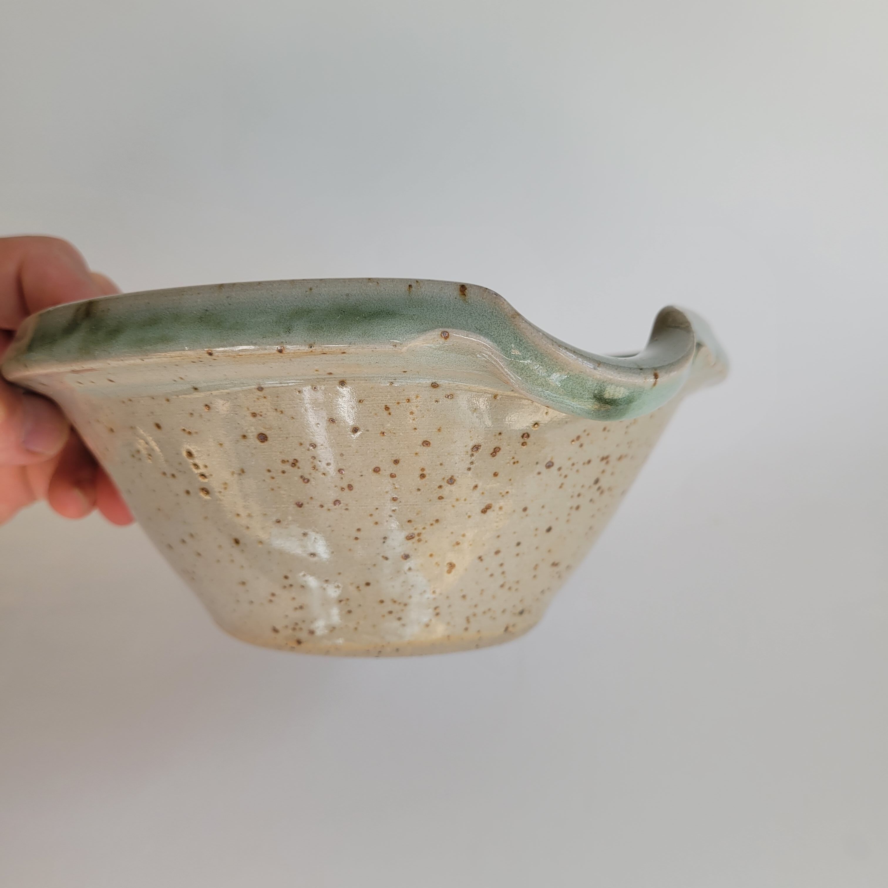 Bowl spout in sandstone