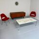 Florence Knoll 70s vintage metal marble coffee table