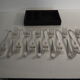 12 SFAM forks in its dark chocolate case