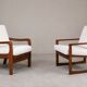 Lounge chair by Juul Kristensen and danich teak lounge chair, set of 2