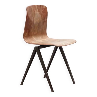 Vintage chair Galvanitas S19 oak and brown