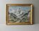 Tableau, oil, mountain landscape, Mont Blanc, Germaine Francoz