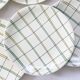 Set of 6 flat plates Salins, Yves pattern, vintage French