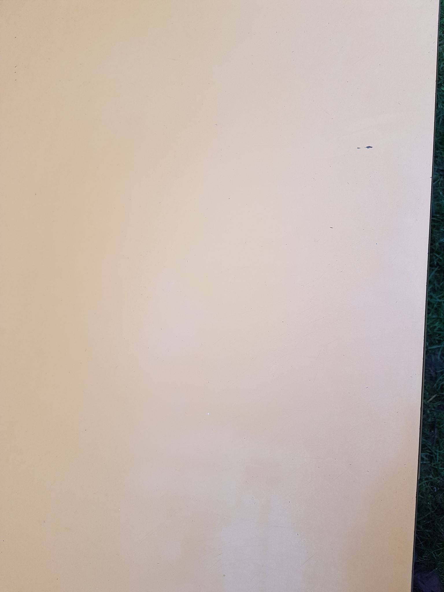 Table orange formica, 2 extensions