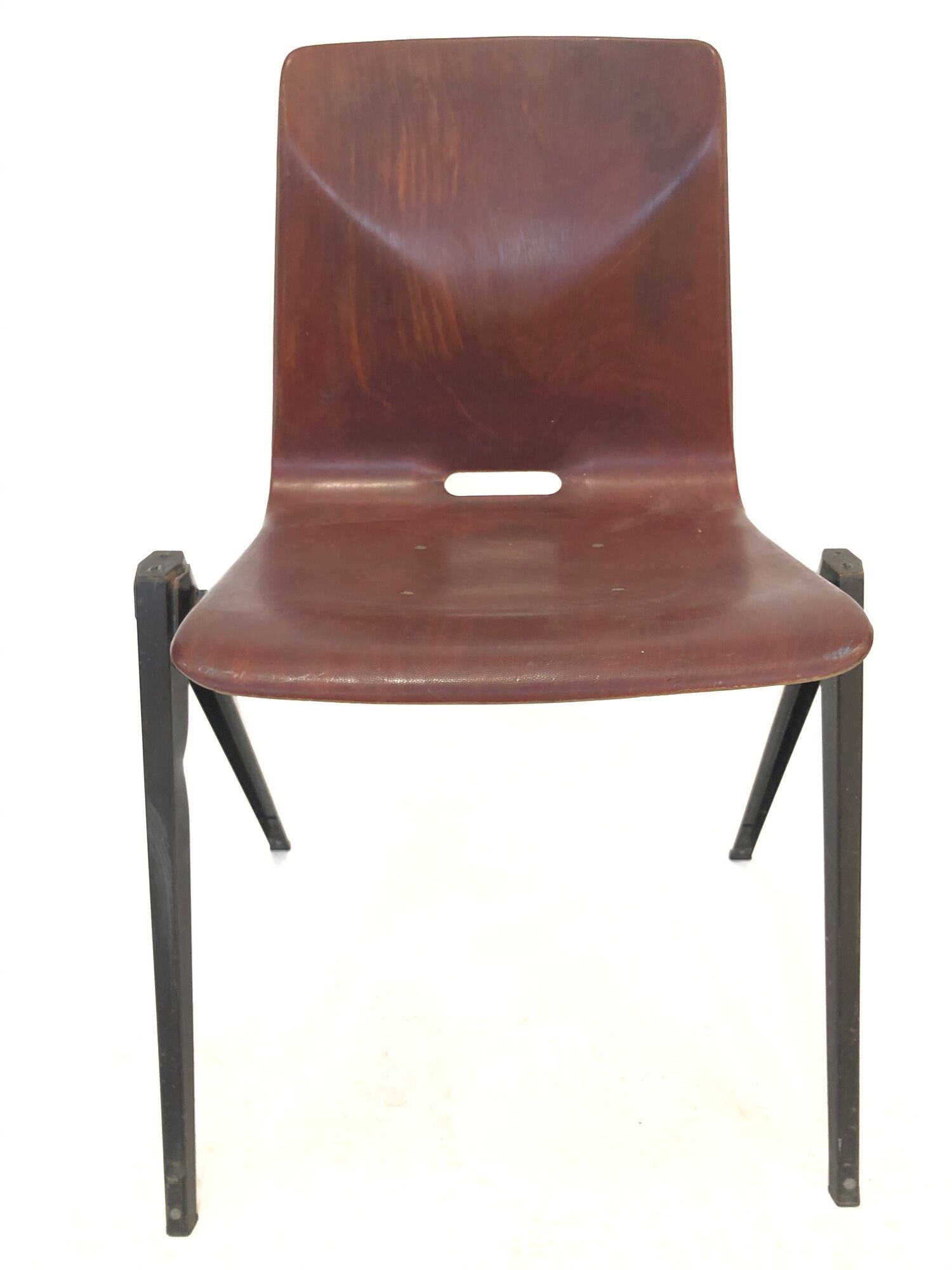 Vintage set of four Galvanitas S22 school chairs in the Netherlands