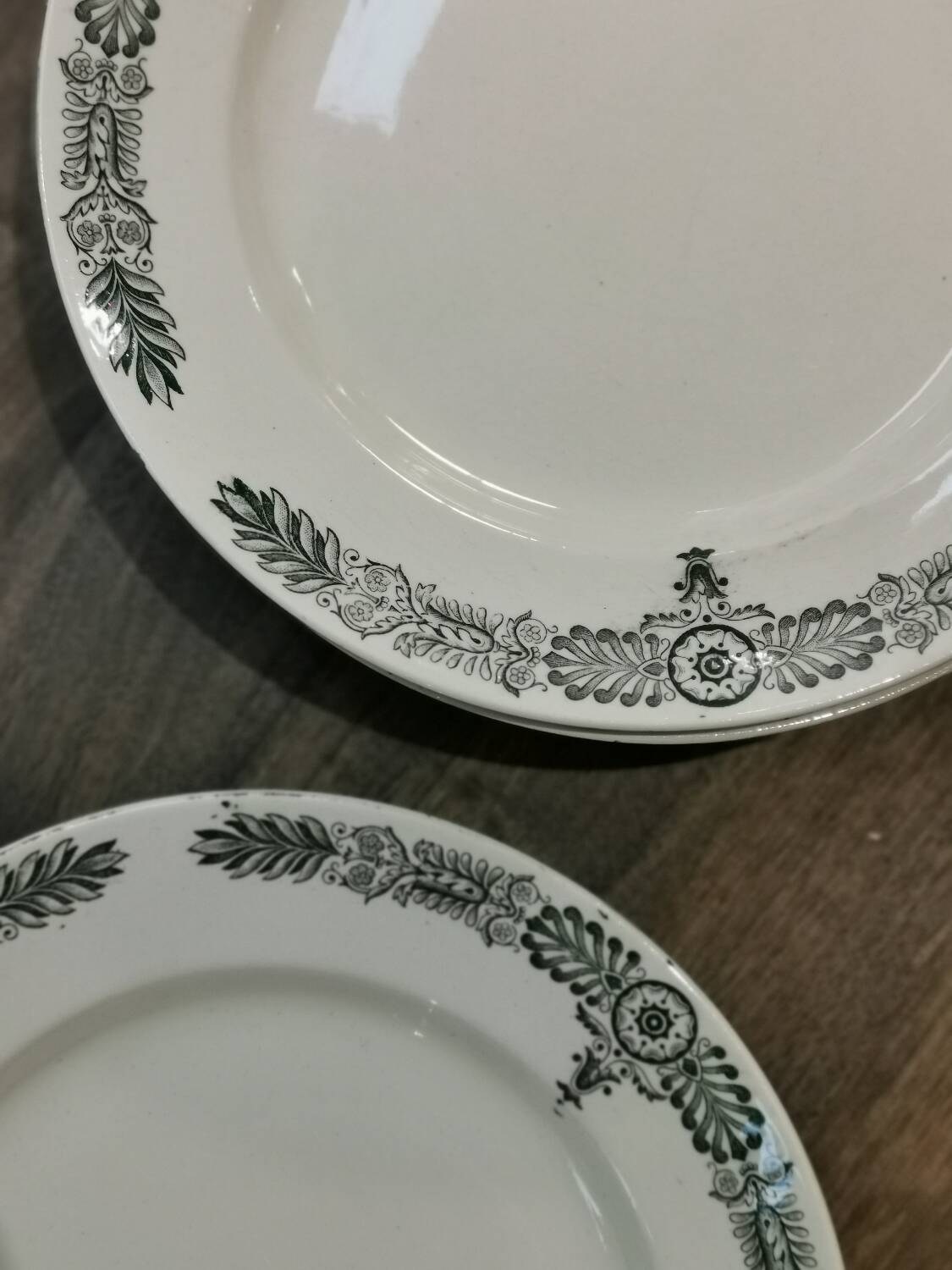 6 Longchamp "Yvonne" flat plates