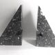 Pair of marble bookends 1970s Height 18.2 cm