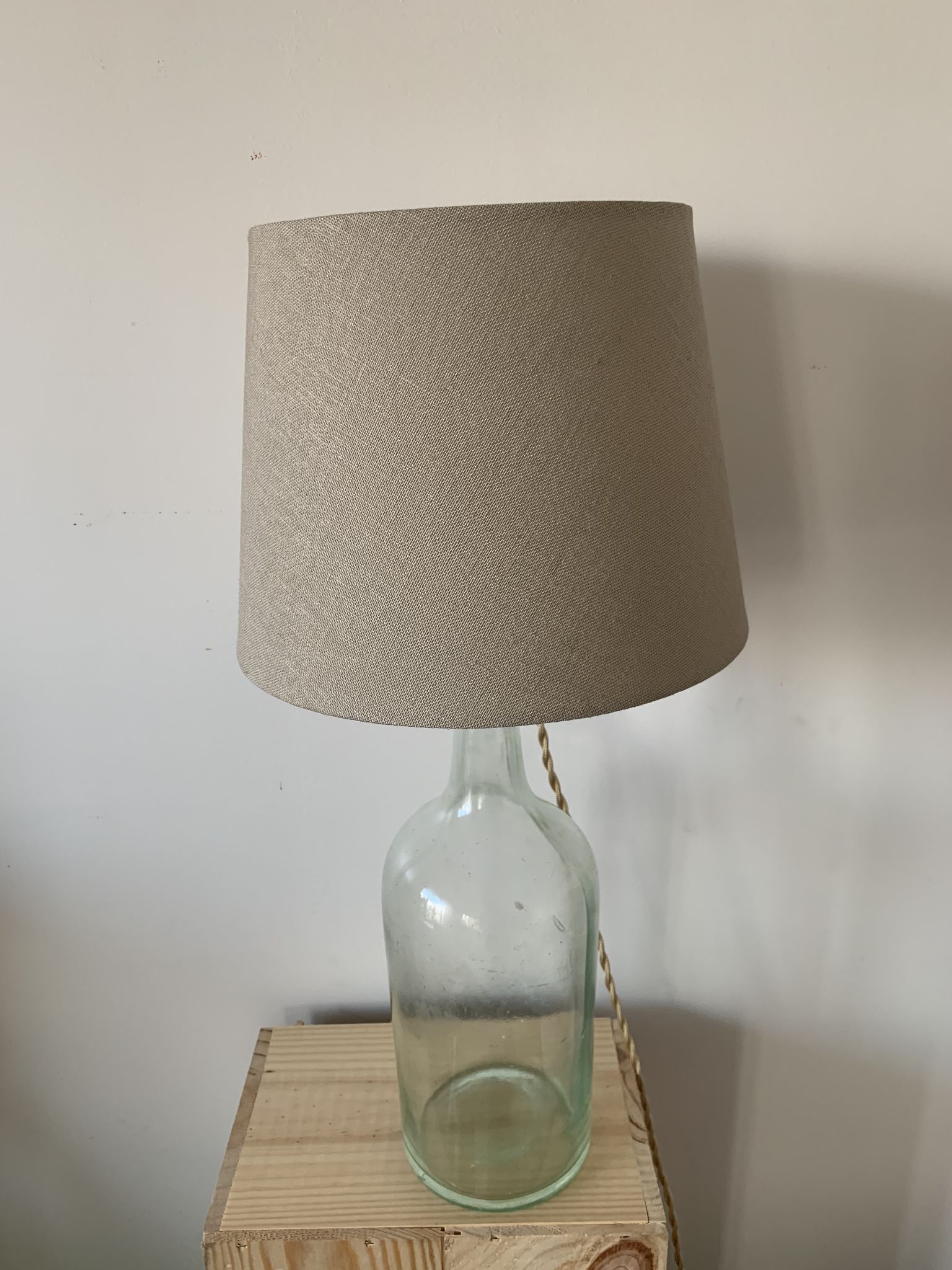 Lampe dame jeanne ancienne