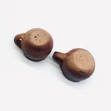 Set of two stoneware cups