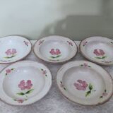 5 stoneware soup plates