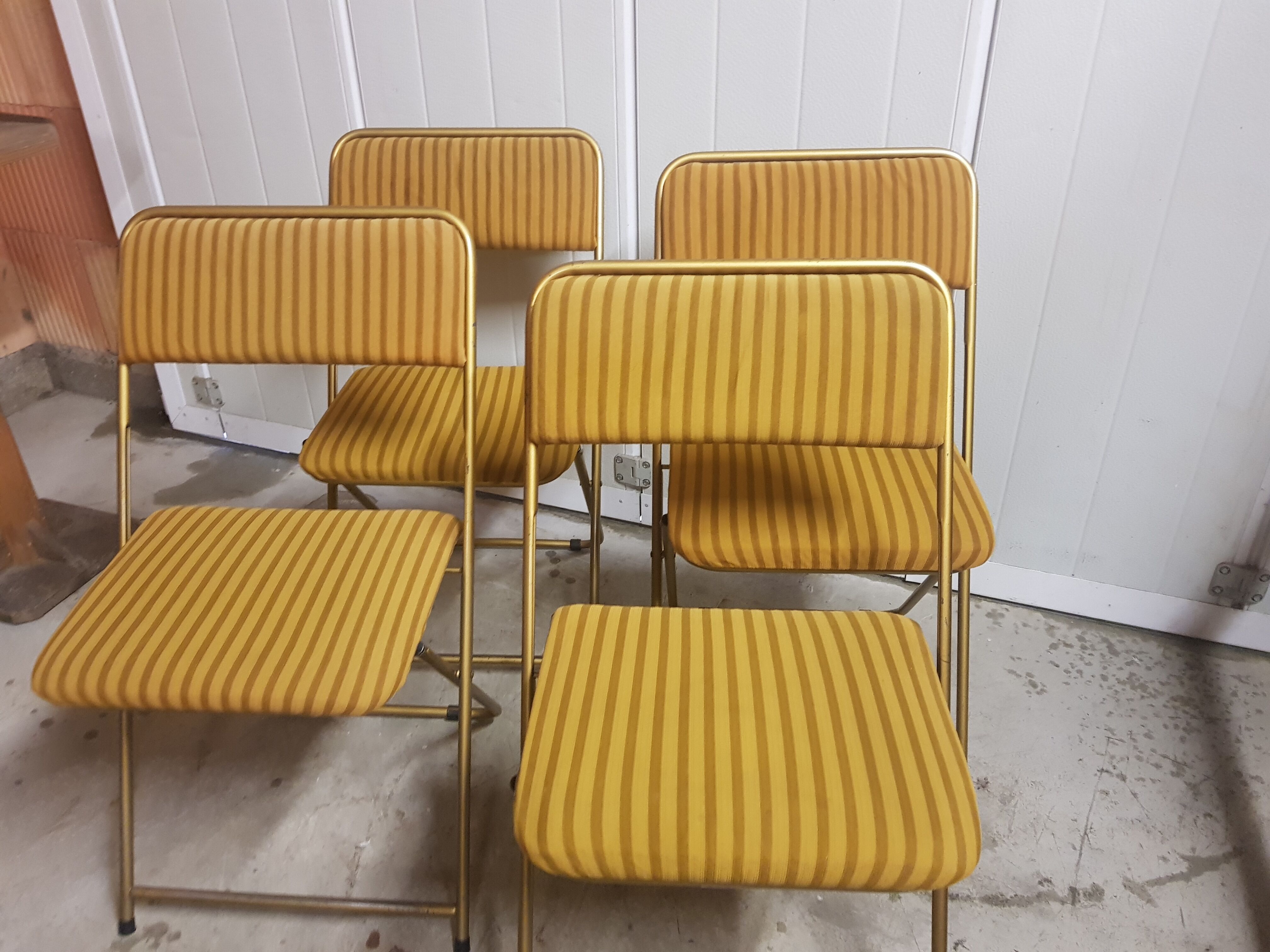 4 lafuma chairs folding 70 years