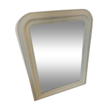 Matte white Louis Philippe style mirror