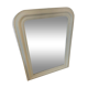 Matte white Louis Philippe style mirror