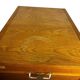 Armoire étroite vintage en bois avec volet roulant 'Soennecken'