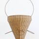 Vintage 50s Rockabilly wicker portable bottle holder bar