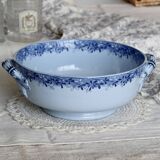 Antique U&C Sarreguemines earthenware salad bowl - Mimosa model