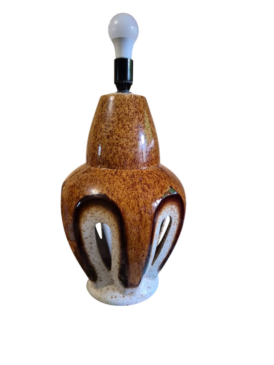 Ceramic lamp signed Baudin